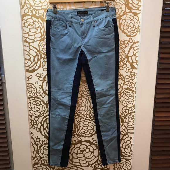 ✨ Genetic Denim Two Tone Light Dark Skinny Jeans - Picture 3 of 7